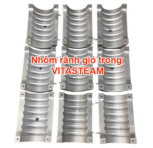 Điện trở đúc nhôm bán nguyệt có rãnh gió trong